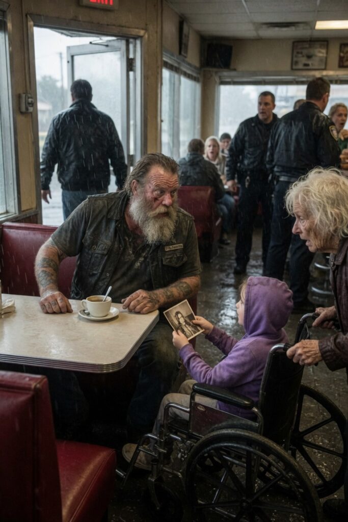 El viejo motero se quedó helado cuando la niña en silla de ruedas le preguntó: “¿Eres mi abuelo?”