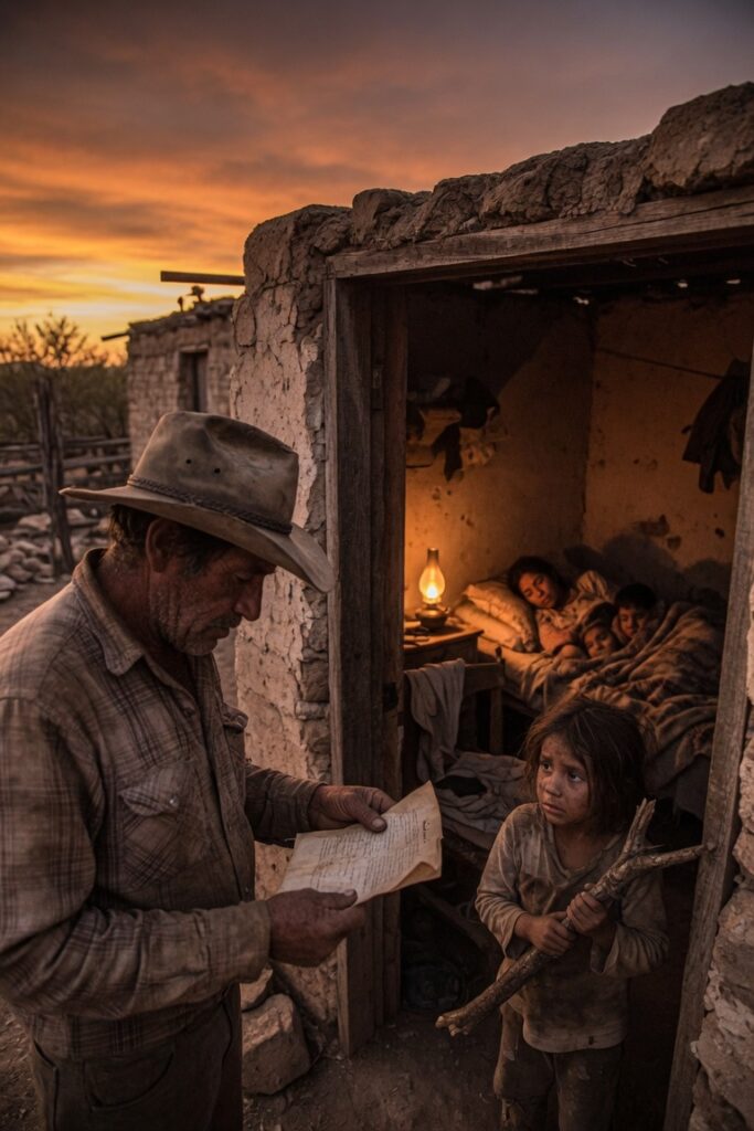 El ranchero encontró a una niña desesperada protegiendo a su hermano… pero el documento escondido en su vestido cambió todo