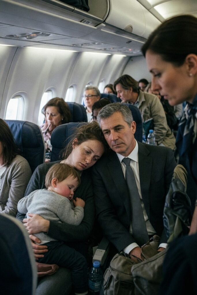 Un desconocido le pidió que fingiera dormir sobre su hombro durante un vuelo… al aterrizar descubrió que era el hombre más poderoso de México… y su exesposo ya la estaba buscando